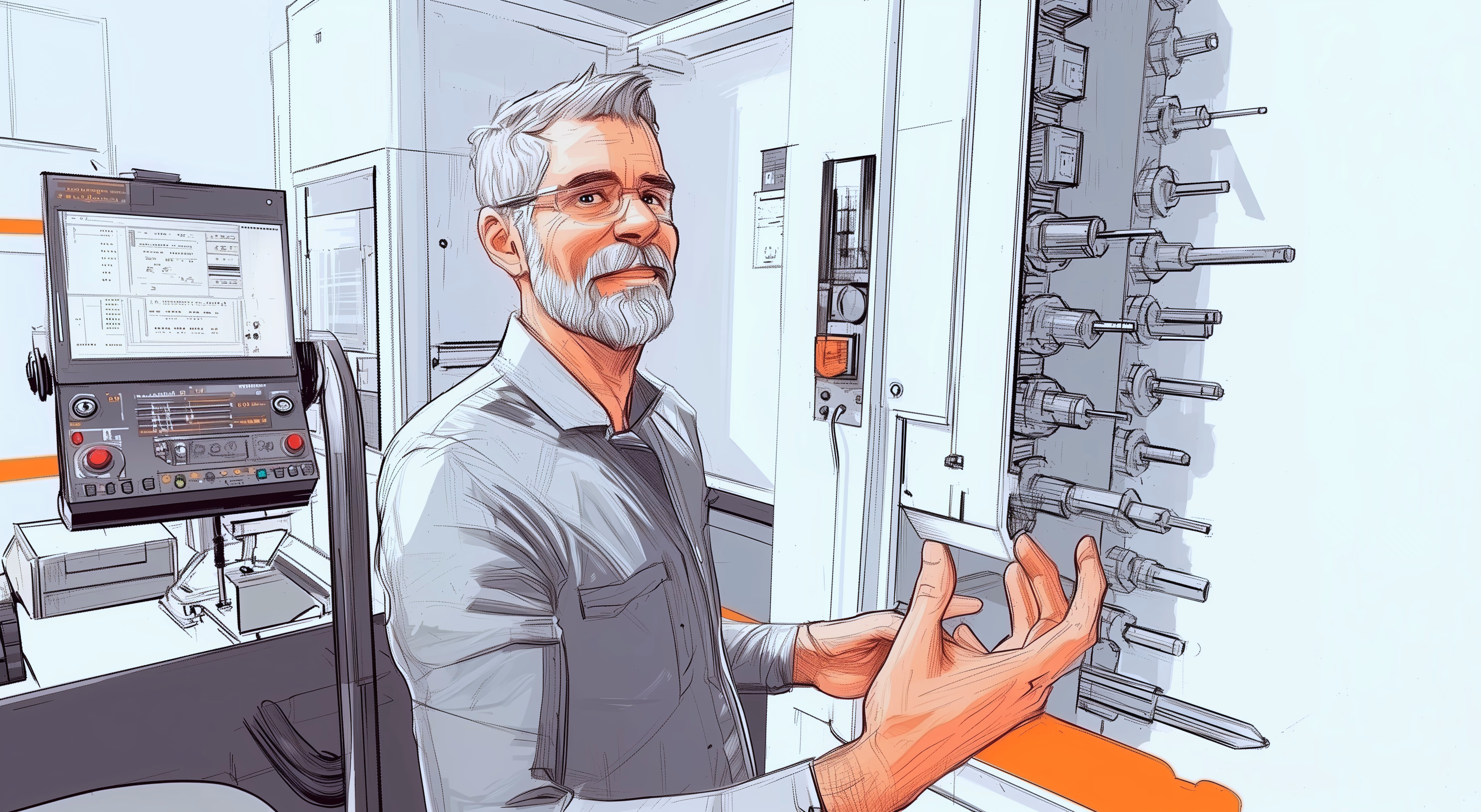 kti sekcja hero prezentacja technologii i przywitanie odbiorcy poszukujacego uslugi i obrobka mechaniczna cnc